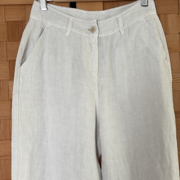 Poetry Heavy Linen Tapered Legs Trousers 4 - Picture 4 of 14
